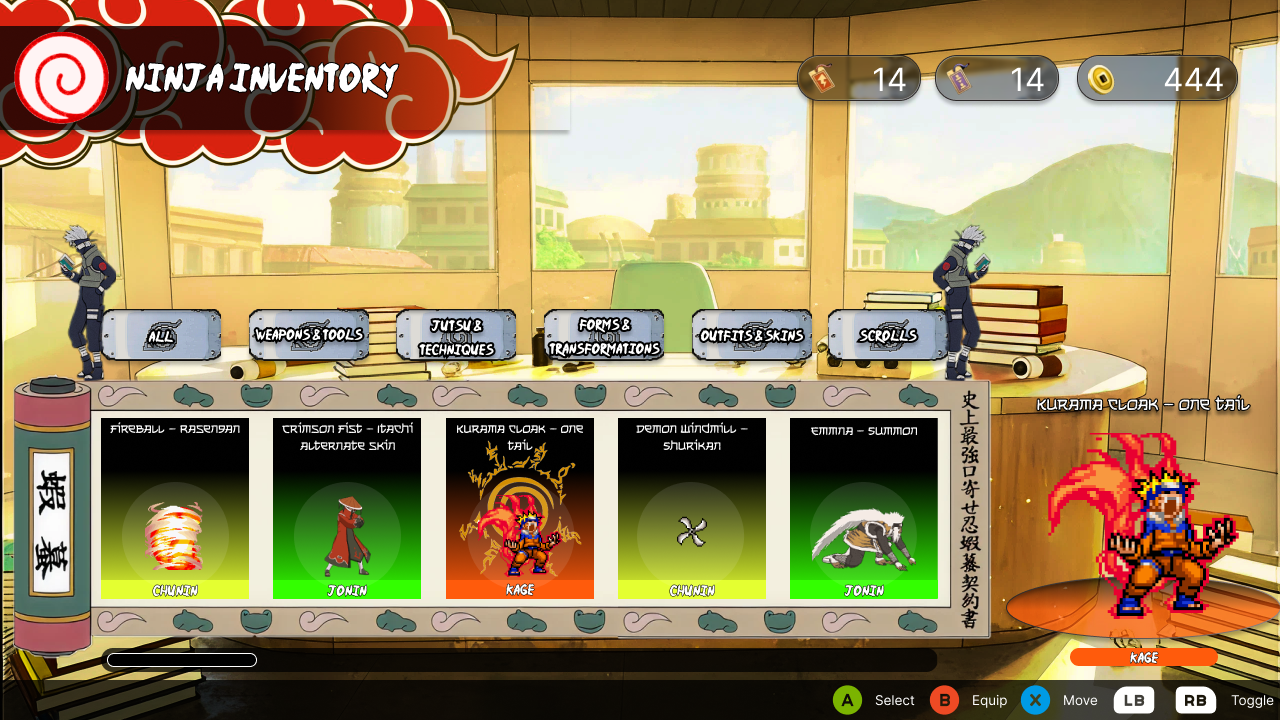 Naruto Shinobi Clash UI